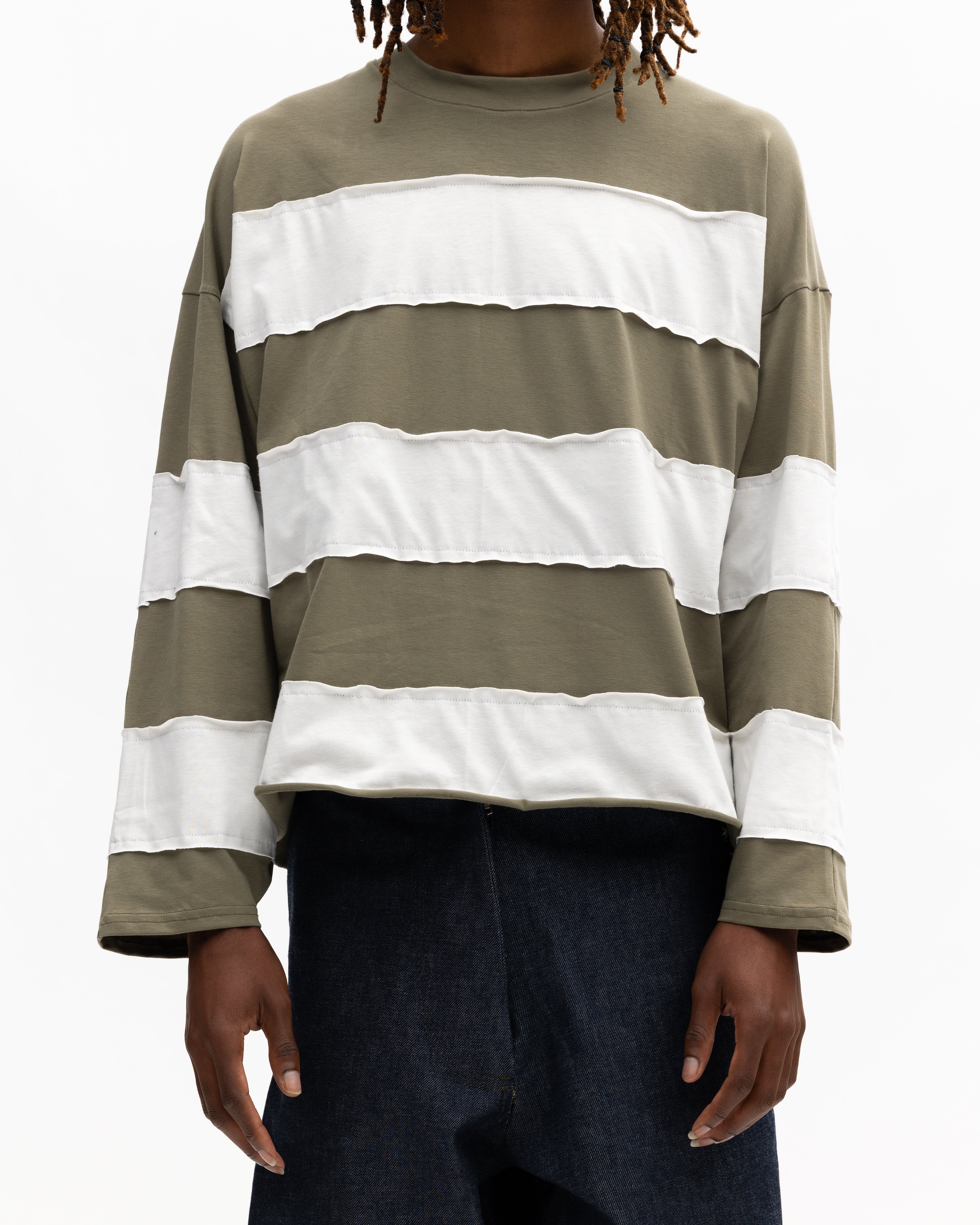 TRIMMED STRIPES LONGSLEEVE