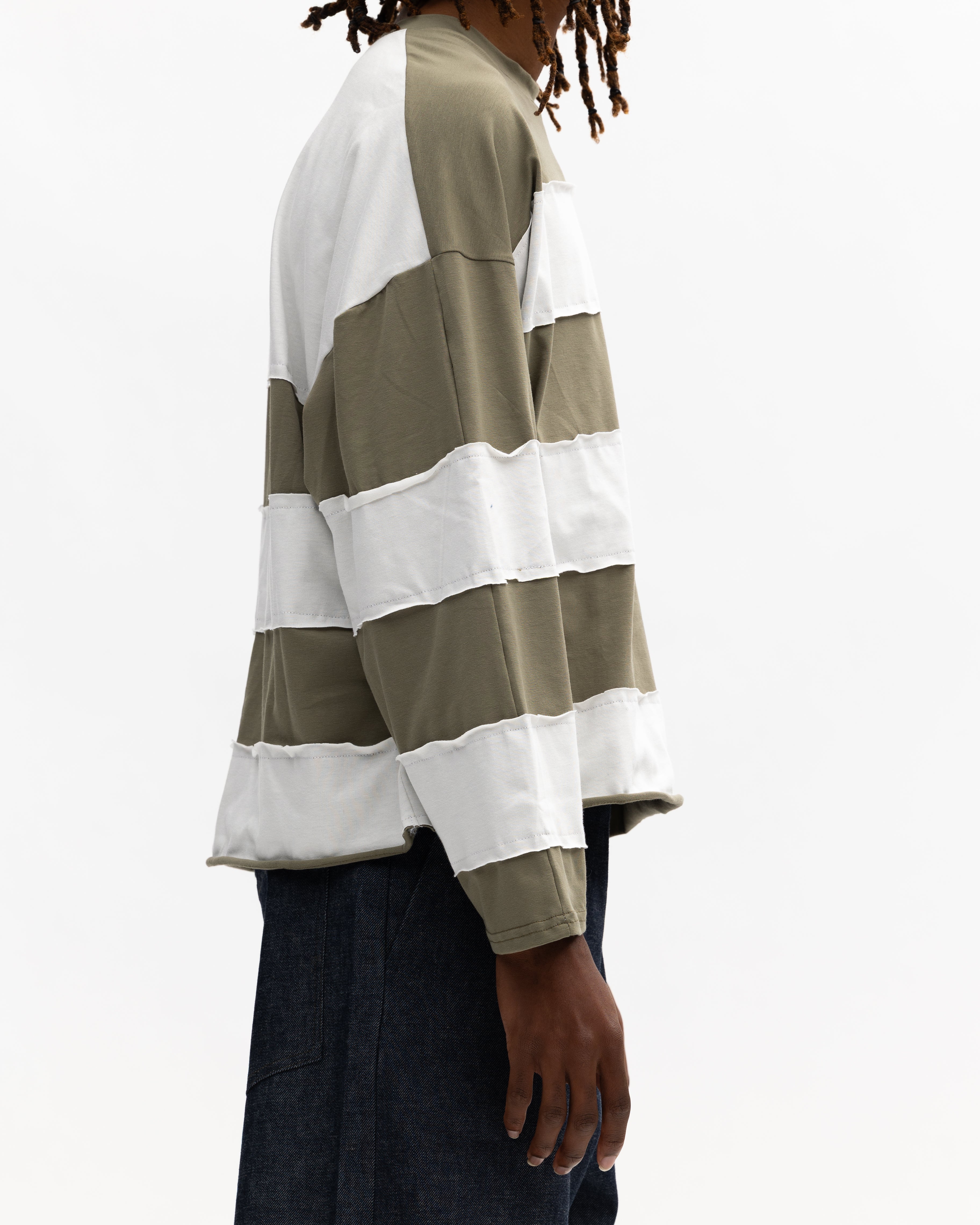 TRIMMED STRIPES LONGSLEEVE